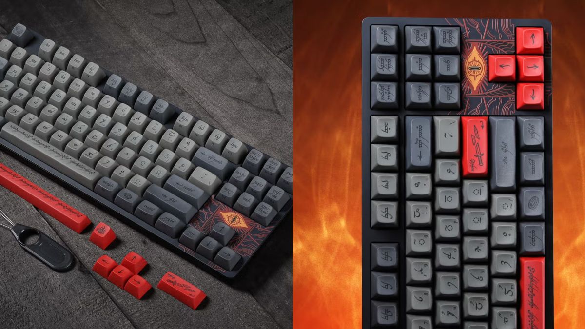 Image showing renders of DROP's LOTR keyboard.